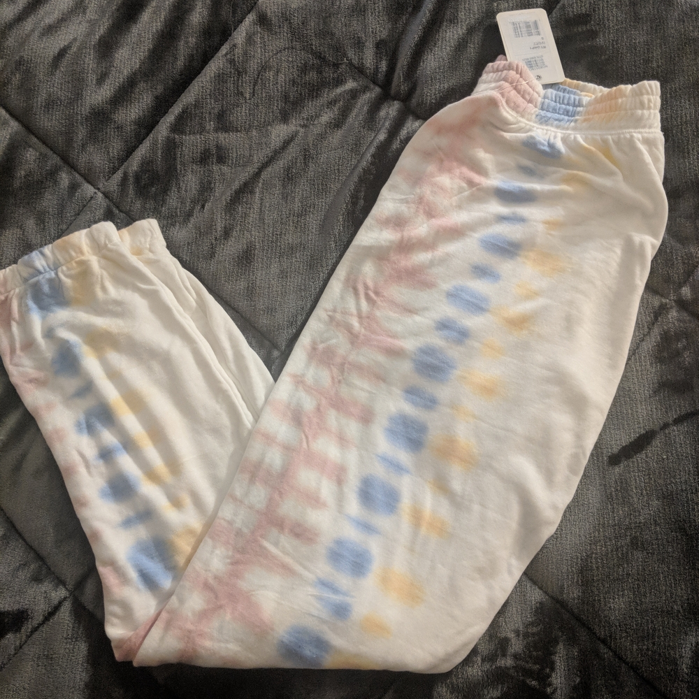 NWT PJ Salvage Multicolor Tie-Dye Joggers